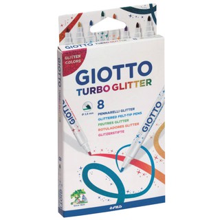 GIOTTO Turbo Glitter 8 สี (ปากกาเมจิก กากเพชร)