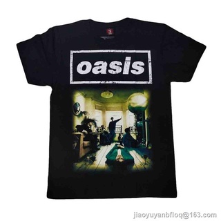 ผ้าฝ้าย 100% เสื้อวง Oasis Rock T-shirt เสื้อวงร็อค Oasis เสื้อยืดวงร็อค oversize S-3XL