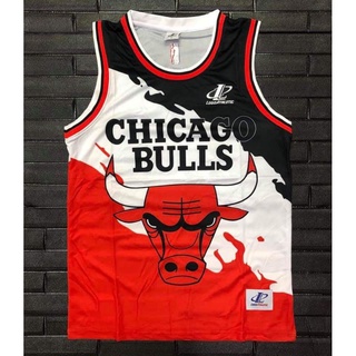 เสื้อกีฬาแขนสั้น ลายทีม Chicago Bulls Lakers NBA Jersey