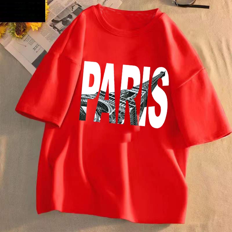 เสื้อยืดคอกลม New Collection ลายเเฟชั่นสุดเท่ห์ T-757