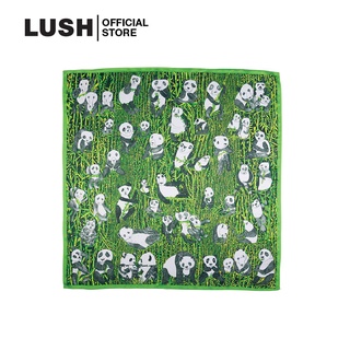 LUSH ผ้าน็อตแรป PANDA PARTY KNOT WRAP 70X70cm