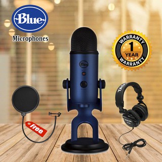 [โค้ด PSU489 ลด200฿] Blue Yeti USB Microphone - Special color + TASCAM TH02 แถมฟรี Pop Filter มูลค่า 890 บาท