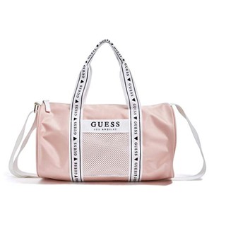 กระเป๋า GUESS Factory  Logo Duffle Bag สีชมพู ของแท้ พร้อมส่ง