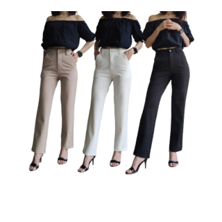 โปรโมชั่น : กางเกงขาตรง ผ้าโรเชฟแท้  ทรงสวย ใส่สบาย ไม่รัดขา