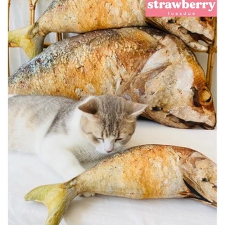 🐟ตุ๊กตาปลาทู หมอนข้างปลาทู เหมือนจริงมาก ปลาทูตัวใหญ่ ของเล่นแมว ราคาถูก 🧺พร้อมส่ง มีเก็บปลายทาง🚚