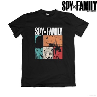 【ผ้าฝ้ายแท้】เสื้อยืดแขนสั้นลําลอง พิมพ์ลายกราฟิกอนิเมะ The Forger Spy X Family ทรงหลวม พลัสไซซ์ สําหรับผู้ชาย และผู้หญิง