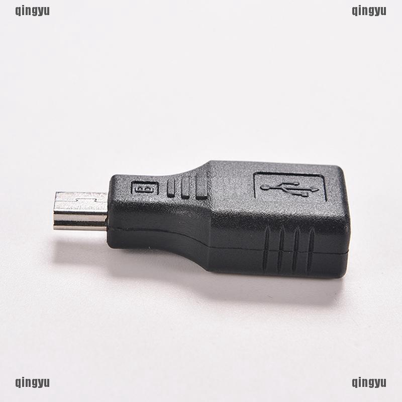 Qyth สายเคเบิลฮับ USB 2.0 A ตัวเมีย เป็น Mini USB B 5 Pin ตัวผู้