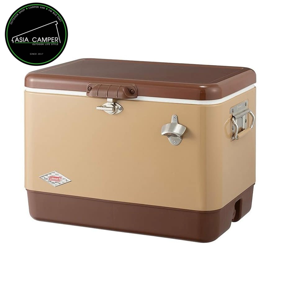 COLEMAN 54 QT STEEL BELTED COOLER BROWN