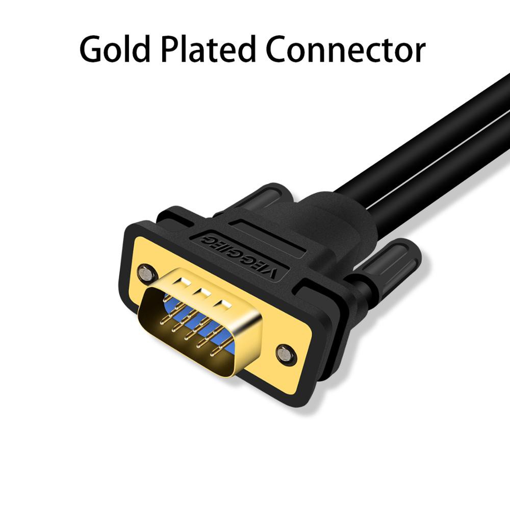 Veggieg V-V401 Cable VGA Y-VGA 0.3M สายแยกจอ 1ออก2 - รูปที่ 2