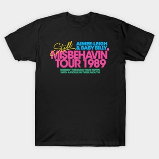 เสื้อผ้าผชLlm เสื้อยืดแขนสั้นลําลอง พิมพ์ลาย Misbehavin Tour คุณภาพสูง ให้ความอบอุ่น พลัสไซซ์ แฟชั่นสําหรับผู้ชายS-5XL