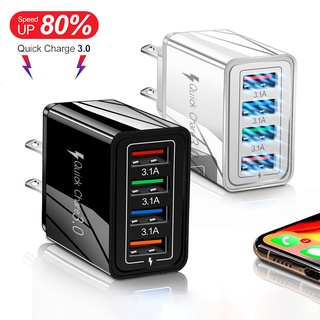 YOYO อะแด๊ปเตอร์ 4 พอร์ท  ที่ชาร์จโทรศัพท์มือถือ ที่เสียบชาร์อเนคประสงค์  mobile charger