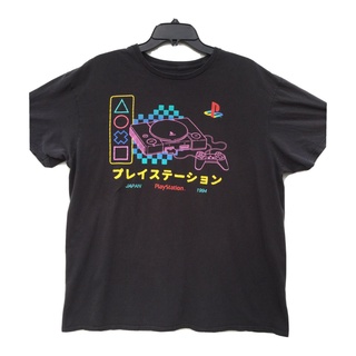 tshirtเสื้อยืดคอกลมฤดูร้อนPlaystation Ps1 Japan 1994 เสื้อยืดลําลอง แขนสั้น คอกลม พิมพ์ลายกราฟฟิค แนวสตรีท สีดํา แฟชั่นเ