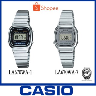 Casio Standard นาฬิกาข้อมือผู้หญิง สายสแตนเลส รุ่น LA670WA