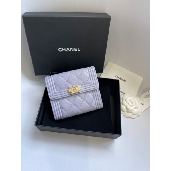 Chanel​ trifold​ wallet​