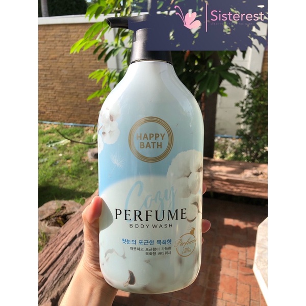 🔺พร้อมส่ง🔺 ครีมอาบน้ำ Happy Bath Perfume Body Wash 900ml. สบู่ผสมหัวน้ำหอม