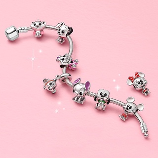 Dinglly Mickey Minnie Gelang Stitch ลูกปัด clownfish Silver …