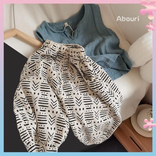 Impression style ~ comfortable and good to wear Korean childrens baby Summer wear loose casual lantern pants eight-point anti-mosquito pants