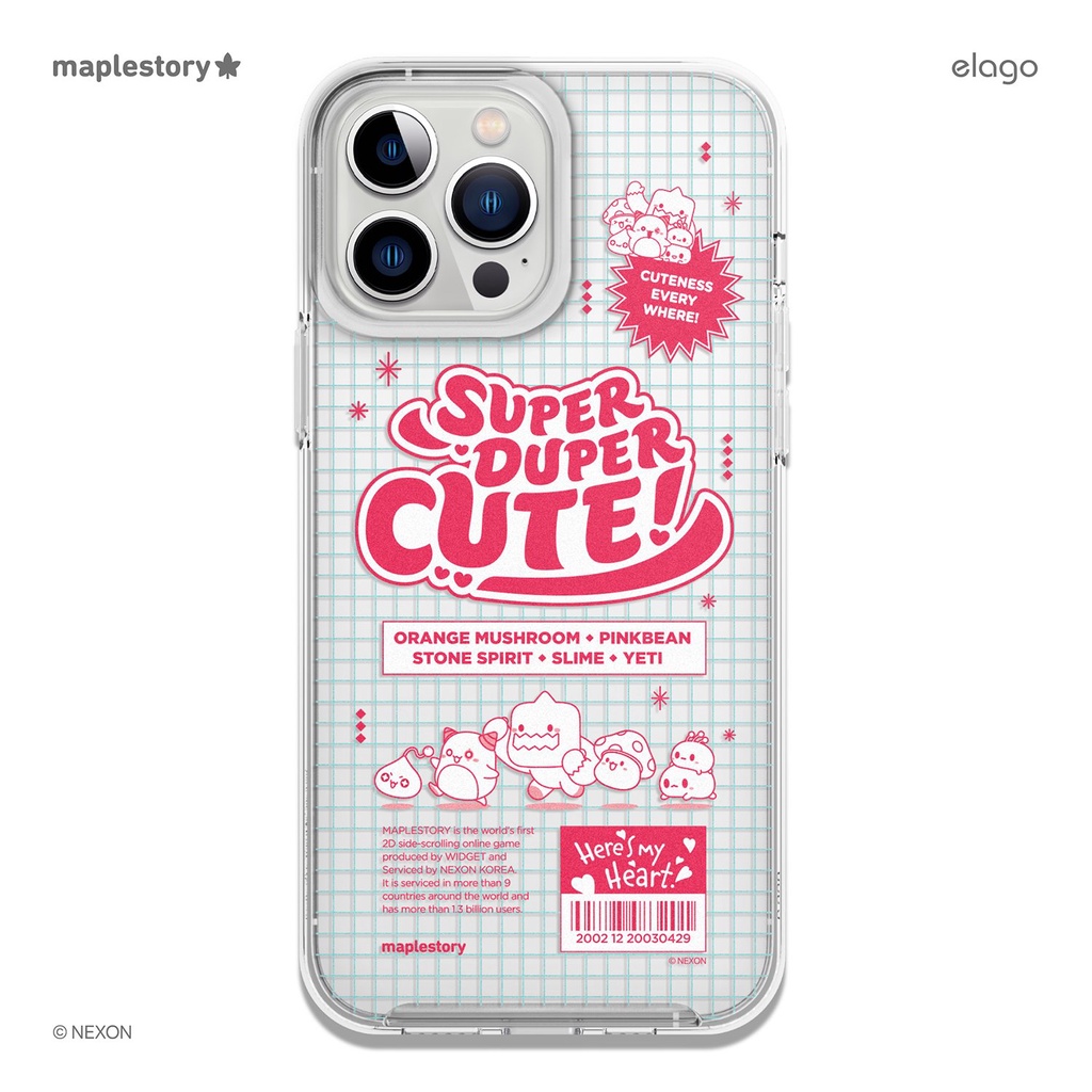 elago x MapleStory iPhone 13 Case (13 mini, 13, 13 Pro, 13 Pro Max) ลิขสิทธิ์แท้จากตัวแทนจำหน่าย