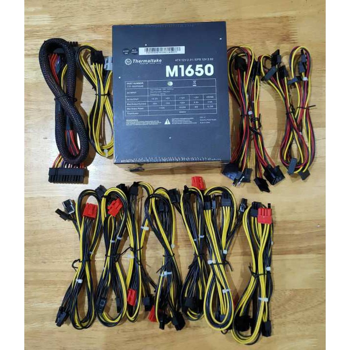 POWER SUPPLY THERMALTAKE M1650 MINING 1650W รับประกัน 2 ปี พิ่งเปิดได้ 5วัน