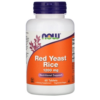 Now Foods, Red Yeast Rice 1200 mg 60 Tablets