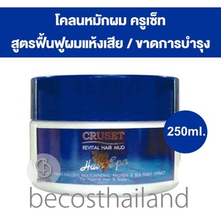 Cruset Revital Hair Mud 250ml. โคลนหมักผม บำรุงผมแห้งเสีย ขาดการบำรุง