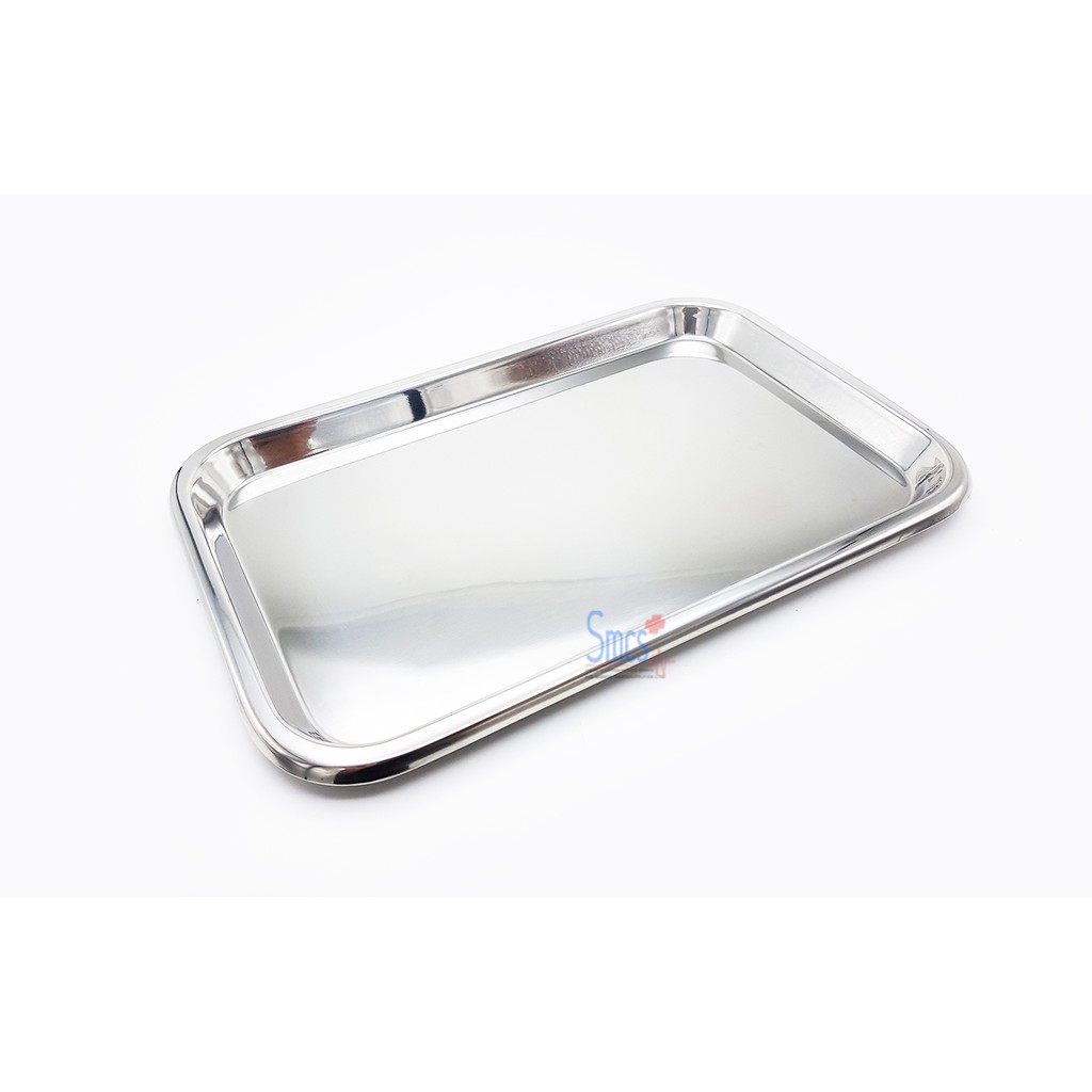 ถาดสแตนเลส ถาดสี่เหลี่ยมสแตนเลสแบบตื้น Tray (สแตนเลสเกรด 304)
