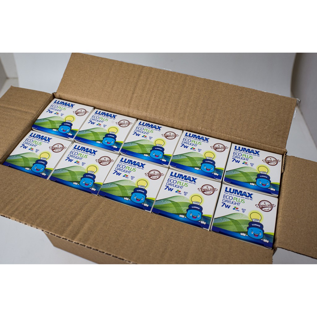 หลอดไฟ LED (E27) แสงขาว (Daylight) 7W  Lumax (ยกลัง 20 หลอด)