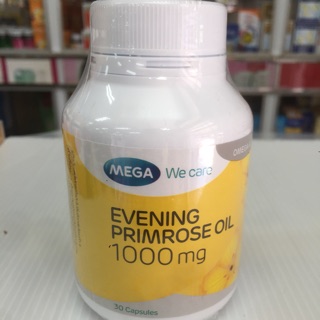 Mega EPO เมกก้า อีฟนิ่งพริมโรสออย 1000มิลลิมกรัม ขนาด 30 เม็ด