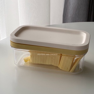 Butter Storage box | กล่องเก็บเนยพร้อมที่ตัดเนย ใช้งานง่ายมาก | Oyster and Things.