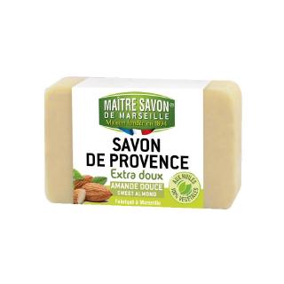 Maitre Savon de Provence สบู่ก้อนออร์แกนิค กลิ่นสวีทอัลมอนด์ ธรรมชาติ 100% Extra Soft Soap Sweet Almond (100 g or 200 g)