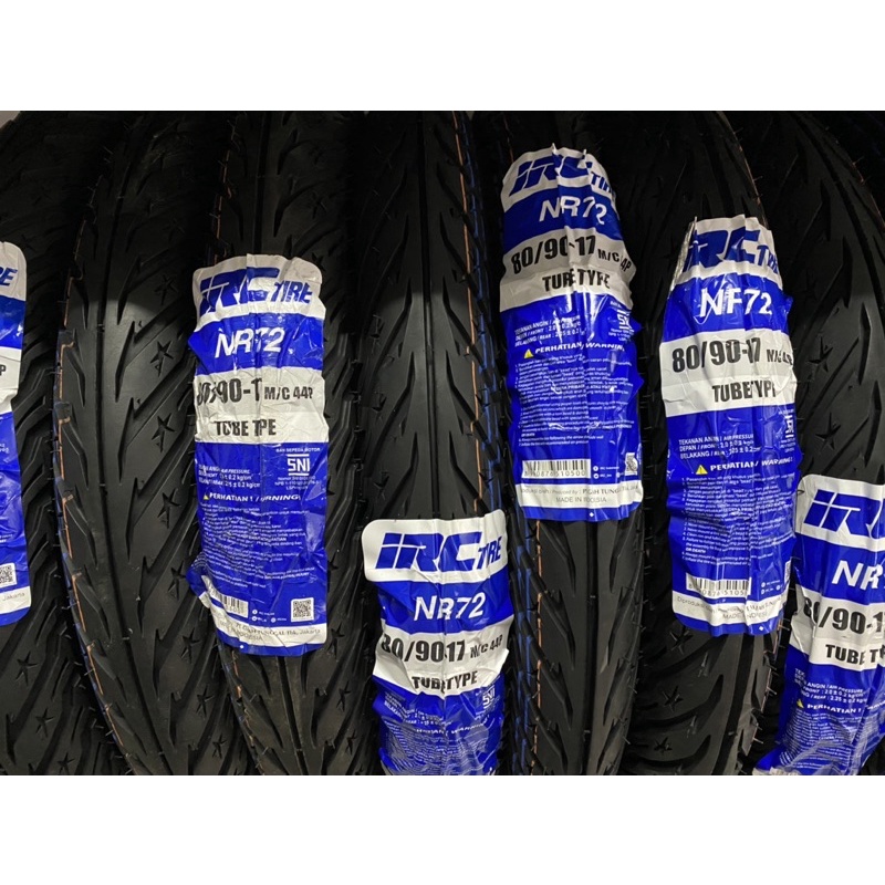 แหวนยางนอก 17 IRC 80/90-17 NR72, NR73 TUBE TYPE (ไม่ใช่ Tubeless)