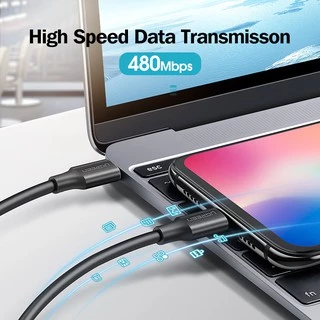 Ugreen 60W USB C เป็น Type-C สายชาร์จข้อมูล ชาร์จเร็ว สําหรับ Samsung Macbook HUAWEI