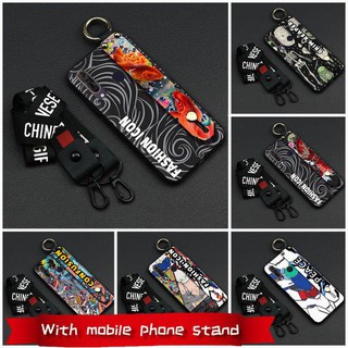 Kickstand PhoneHolder Phone Case For Wiko View 3 Pro New Original FashionDesign Wristband Graffiti Waterproof