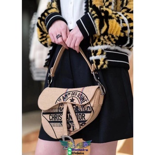 Dr canvas underarm flap saddle bag vintage casual baguette crossbody flap messenger full packagin