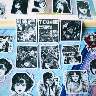 ★★★ Junji Ito Classical Horror Comics Q-2 Mini Diary Manual สติ๊กเกอร์ ★★★ 40Pcs/Set Manga Tomie Uzumaki Souichi Tsujii DIY Fashion Scrapbooks Album Decor Decals สติ๊กเกอร์