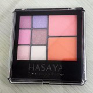 อายแชโด แต่งดวงตา เนื้อเนียน คุณภาพ ติดทนนาน + บลัชออนปัดแก้ม HASAYA eyeshadow and blusher ของแท้ สี006