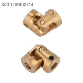 Sagittarius314 2pcs Shaft Coupling Motor Connector DIY Steering Brass Universal Joint 3*3mm