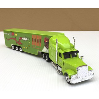 1/87 Trailer Ad Truck รุ่น American Truck Michael Schumacker F1 Champion 2004 China สีเขียวอ่อน (ยาว 23 cm)