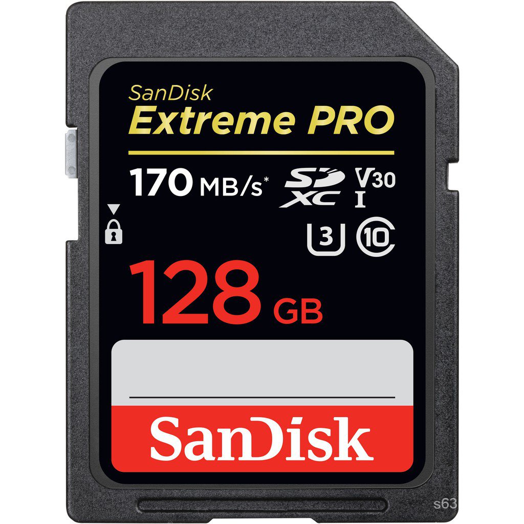 SanDisk Extreme Pro SD Card 128GB ความเร็ว อ่าน 170MBs เขียน 90MBs (SDSDXXY-128G-GN4IN) ppwi