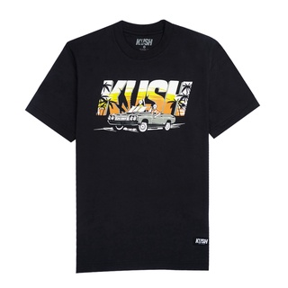 Tee - เสื้อยืดสําหรับผู้ชาย☁L. OG KUSH (สีดํา) เสื้อยืด CVC แบบคลาสสิกสําหรับผู้ชาย/เสื้อยืดสําหรับ