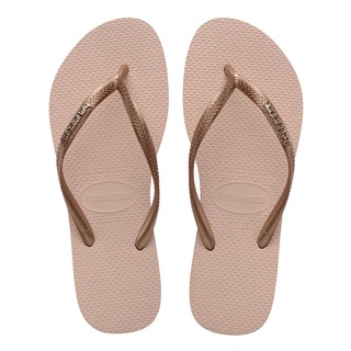 Havaianas ฮาวายานัส รองเท้าแตะ CR Slim Logo 4119875-3606 BRO (990)