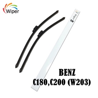 ใบปัดน้ำฝน SUPER WIPER เบนซ์ Benz C180 C200 W203 ต่อคู่(2ใบ) รหัส Y10 | ใบปัดน้ำฝนตรงรุ่น ใบปัดน้ำฝนด้านหน้า เบนซ์