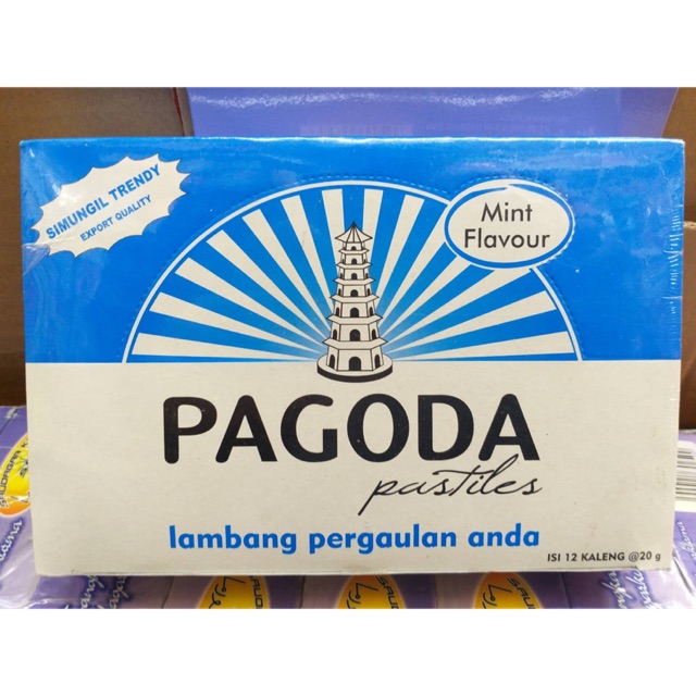 ลูกอม pagoda กล่องฟ้า หอมชุ่มคอ