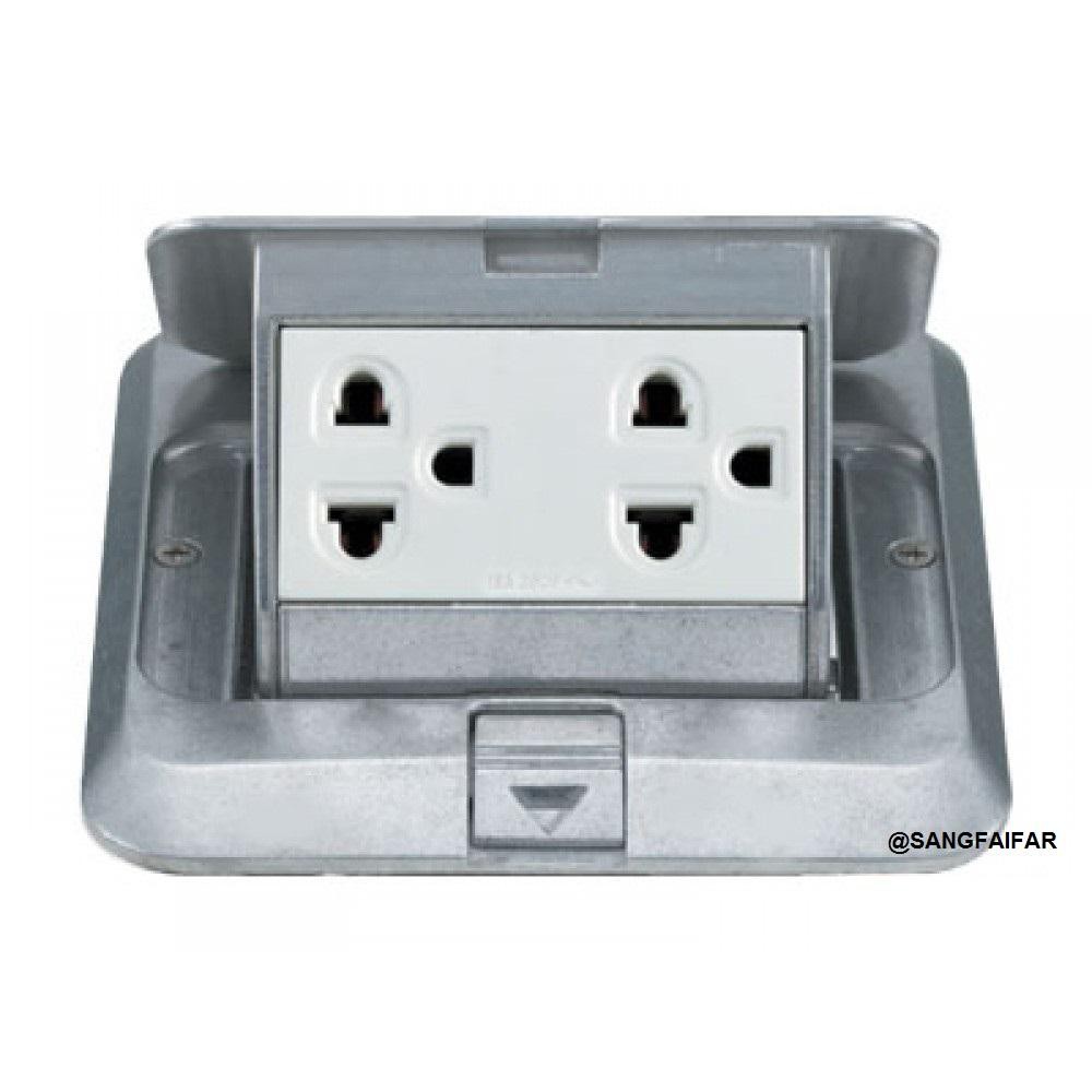 ปลั๊กกราวคู่ฝังพื้น พานาโซนิค Pop Up Floor Outlet Duplex DU5993LT9
