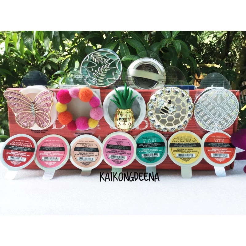 Air fresheners Car Fragrance Refill Bath & Body Works | น้ำหอมติดรถยนต์ กลิ่นหอมฟุ้งยาวนาน มีเคสใส่ด้วย