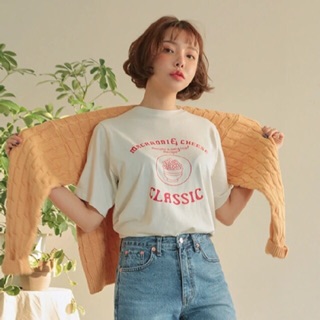 🧀เสื้อยืด Macaroni cheese basic t-shirt🧀