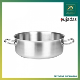 PUJADAS หม้อซอส หม้อน้ำสต็อก ใช้กับเตาแม่เหล็กไฟฟ้าได้ สแตนเลส304 ขนาด16-45ซม. PUJ1-217.0