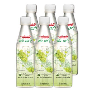 เซ็ปเป้ อโลเวร่าดริ้งค์ น้ำว่านหางจระเข้กลิ่นองุ่น 365 มล. แพ็ค 6 ขวด Sappe Aloe Vera Drink Aloe vera juice, grape flavo