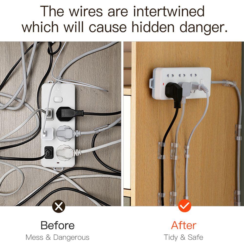 Winte ที่วางรางปลั๊กไฟ Gadget Home Decor ผู้ถือซ็อกเก็ตชั้นวางของ Self-Adhesive ติดผนัง - รูปที่ 6
