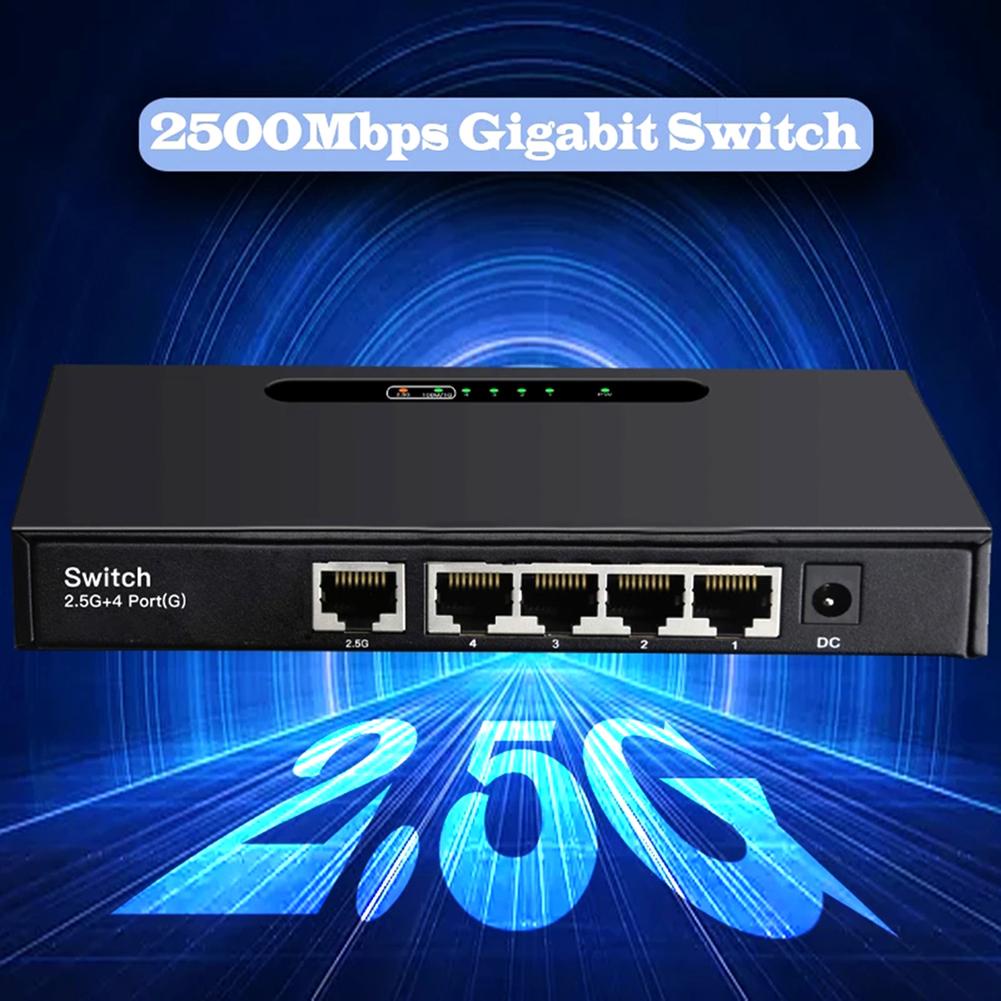 2500/1000mbps 2.5G Desktop Gigabit Network Switch Gigabit hub rj45 LAN Switching Ethernet Switch ethernet Splitter 1G 8P